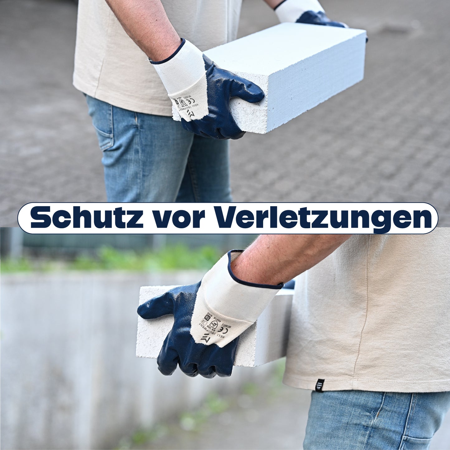 Nitril Beschichtete Handschuhe 12 Paar