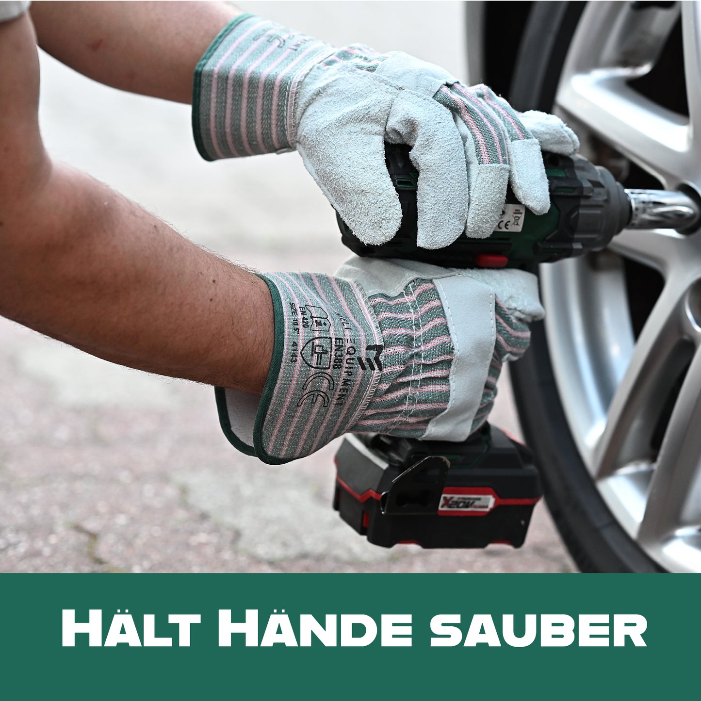 Rindspaltleder Handschuhe 12 Paar