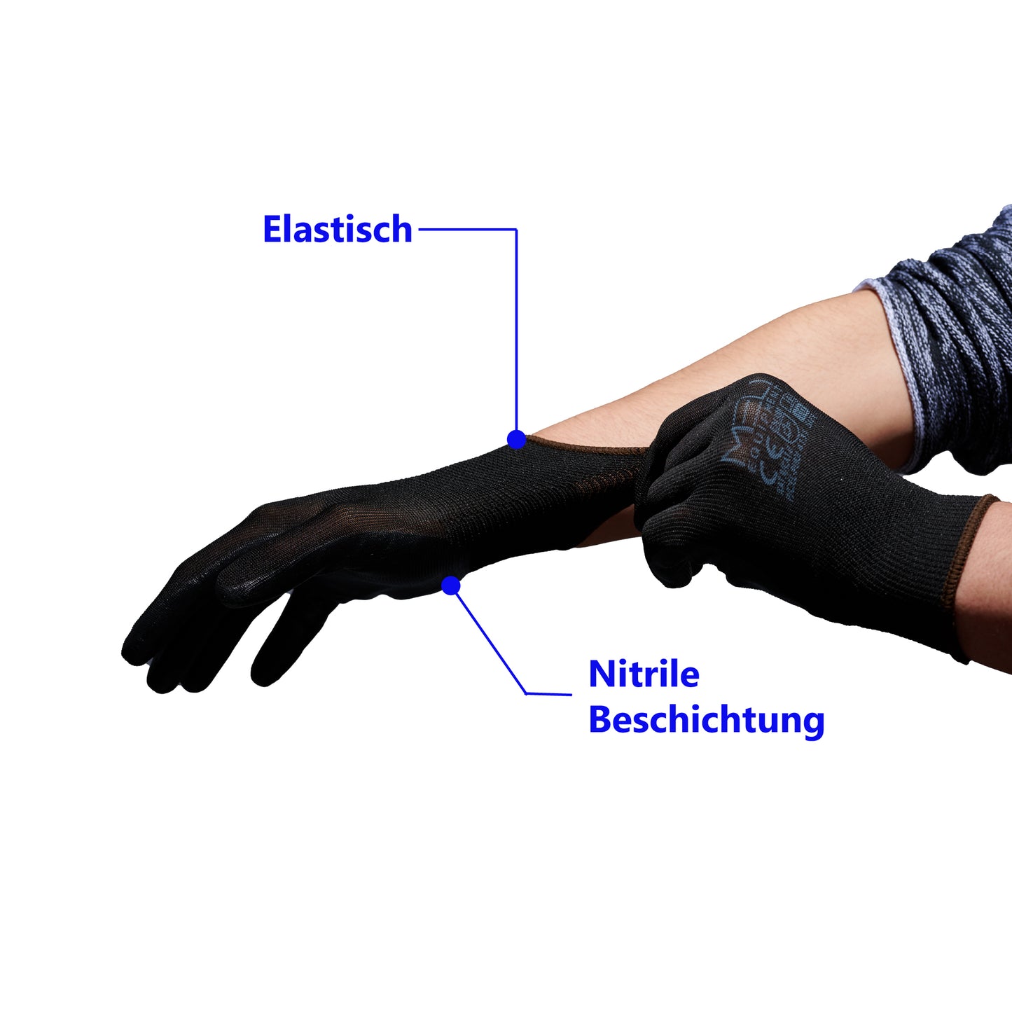 Strickhandschuhe Latex Beschichtet 24 Paar